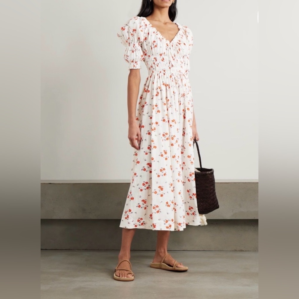 Doen Ischia Dress in Poppy Field Size M